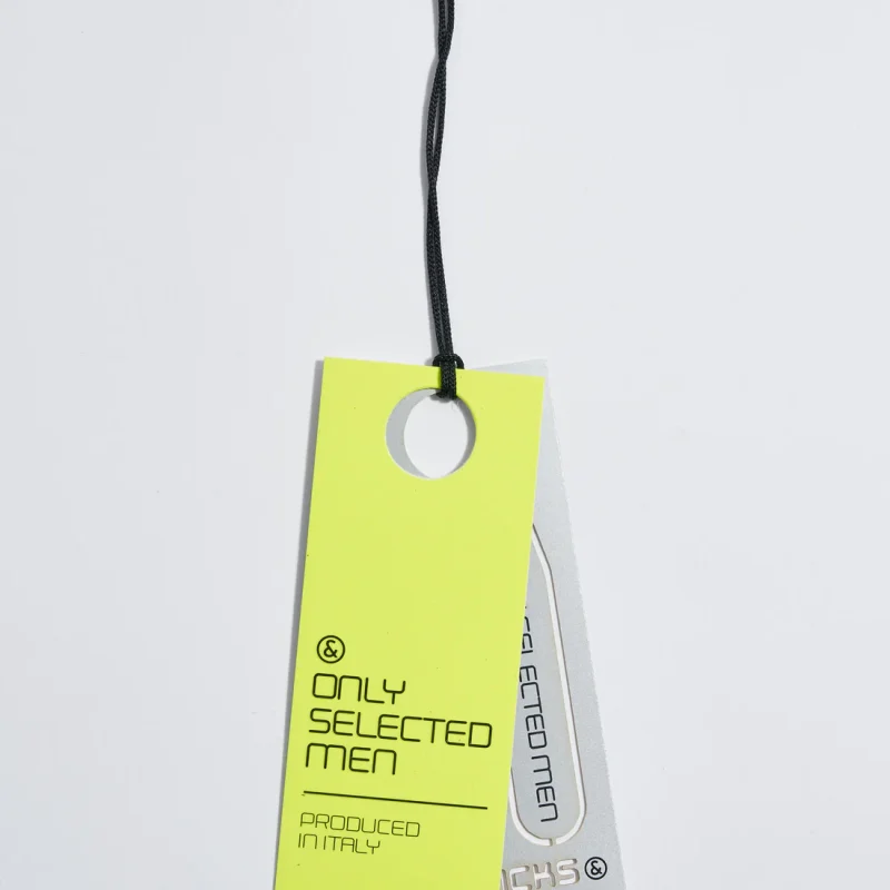 Cartellino fluo stampato con carta serigrafica