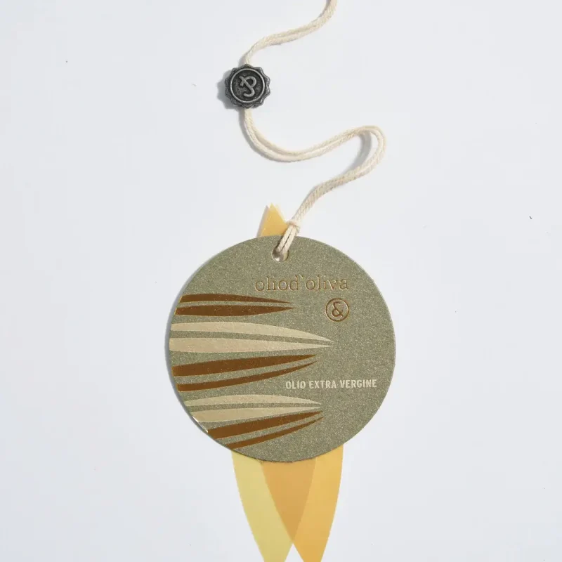 Cartellino tondo assemblato