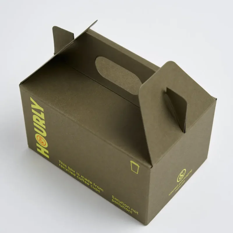 Bauletto marrone personalizzabile con stampa serigrafica, perfetto per regali, packaging e eventi.